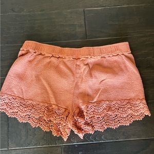 VIcI crochet sweater shorts size large